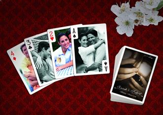 wedding anniversary playing card